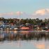 View of the famous harbor front of Lunenburg, Nova Scotia, one of the Maritime Provinces , Canada a UNESCO world heritage site.